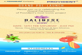 Grand Pre-Launch of Balinese Residences at Goa Marriott Resort & Spa Miramar